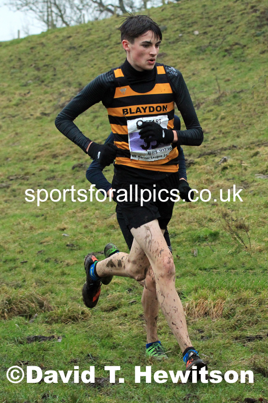 Mens under-17s 2022 North Eastern Harrier League, Thornley Farm, Peterlee, County Durham. Photo: David T. Hewitson/Sports for All Pics